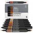 Marcador Promarker 06 Tons de Pele Winsor & Newton Set 2 