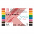 Caneta de Caligrafia Zig Scroll & Brush 08 Cores Kuretake