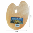 Paleta De Madeira Para Pintura Sinoart Oval 30x40cm