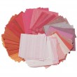 Mini Block de Papel Japonês Awagami C/150 Folhas de 8,5cmX8,5cm em Tons de Pink