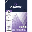 Bloco de Papel Milimetrado A4 Canson 63g/m²