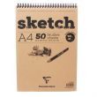 Bloco Sketchbook Desenho A4 50 Folhas Clairefontaine