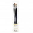 Kit de Pincéis Kolibri Óleo-Acrílico Kolinsky PB8000A C/4