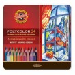Lápis Polycolor Artístico Para Desenho 24 Cores