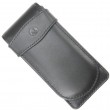 Porta Canetas de Couro Para 03 Canetas Preto