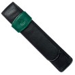 Porta Canetas de Couro Para 01 Caneta Preto/Verde