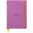 Caderno Sketchbook de Couro Goalbook Rhodia Lilac A5