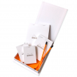 Kit de Bloco de Notas Papel The Essential Box Rhodia Capa Branca