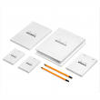 Kit de Bloco de Notas Papel The Essential Box Rhodia Capa Branca