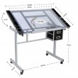 Mesa Para Desenho Glass Sinoart SFE0192