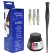 Speedball Kit de Penas e Tinta para Caligrafia
