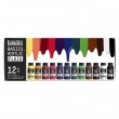 Estojo Tinta Acrílica Liquitex Basics Fluída 118ml 12 Cores
