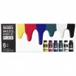 Estojo Tinta Acrílica Liquitex Basics Fluída 118ml 06 Cores