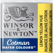 Tinta Aquarela Pastilha Cotman Winsor & Newton Lemon Yellow Hue 346 