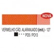 Tinta a Óleo Corfix 37ml 127 Vermelho Cád. Alaranjado G1