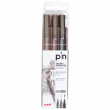 Estojo de Caneta Nanquim Uni Pin 200 Uni Ball 03 Pontas