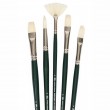 Kit De Pincéis Winsor & Newton Winton Acrílico/Óleo 05 Unidades