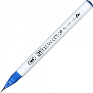 Caneta Zig Clean Color Real Brush Kuretake 037 Cornflower Blue