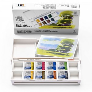 Estojo Tinta Aquarela Winsor & Newton Cotman Landscape