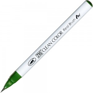 Caneta Zig Clean Color Real Brush Kuretake 044 Deep Green