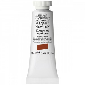 Tinta Guache Designers Winsor & Newton 14ml Burnt Sienna S1