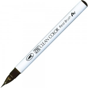 Caneta Zig Clean Color Real Brush Kuretake 068 Deep Brown