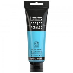 Tinta Acrílica Liquitex Basics 770 Light Blue Permanent 118ml