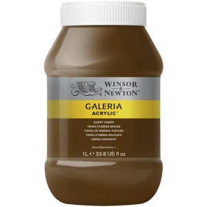 Tinta Acrílica Galeria W&N 076 Burnt Umber 1 LITRO