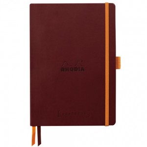 Bloco Goalbook Rhodia Capa Flexível Burgundy A5