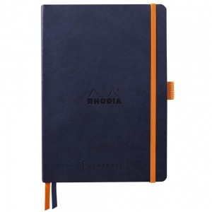 Bloco Goalbook Rhodia Capa Flexível Mid Night A5