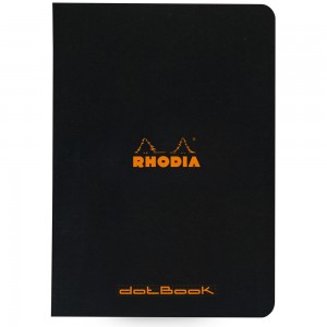Caderno Pontilhado Dot Rhodia Capa Preta A5