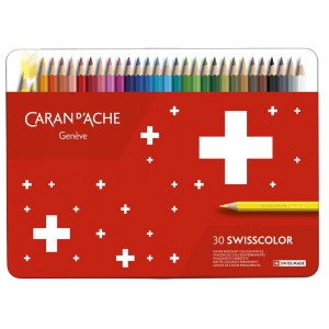 Lápis de Cor Swisscolor 30 Cores Permanente