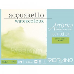 Bloco Fabriano Artístico Grana Grossa 300g/m² 18x26cm