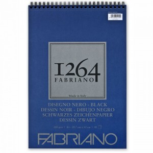 Bloco 1264 Drawing Black Fabriano A3 40 Folhas
