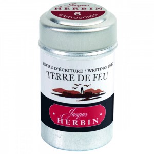 Tinta Cartucho Caneta Tinteiro Terre de Feu Herbin