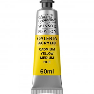 Tinta Acrílica Galeria W&N 60ml 120 Cadmium Yellow Medium Hue