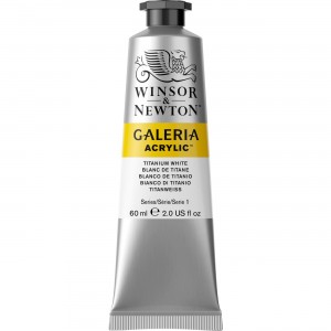 Tinta Acrílica Galeria W&N 60ml 644 Titanium White