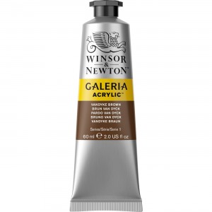 Tinta Acrílica Galeria W&N 60ml 676 Vandyke Brown