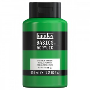 Tinta Acrílica Liquitex Basics 718 Light Green Permanent 400ml