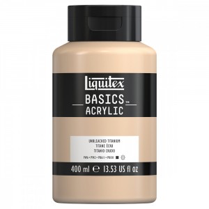 Tinta Acrílica Liquitex Basics 728 Unbleach Titanium 400ml