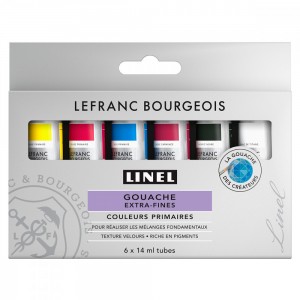 Guache Linel Lefranc & Bourgeois 06 Cores 14ml