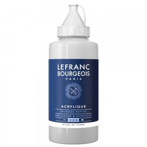 Tinta Acrilica Lefranc & Bourgeois Fine 750ml 008 Titanium White