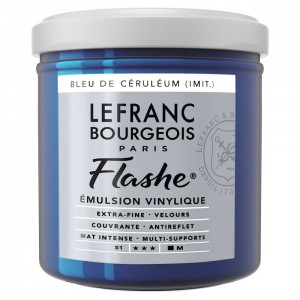 Tinta Flashe Cerulean Blue Hue S1 Lefranc Bourgeois 125ml