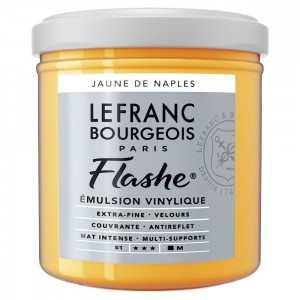 Tinta Flashe Naples Yellow Hue S1 Lefranc Bourgeois 125ml