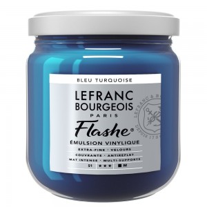 Tinta Flashe Turquoise Blue Lefranc Bourgeois 400ml