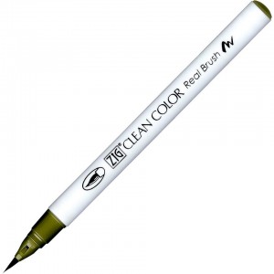 Caneta Zig Clean Color Real Brush Kuretake 402 Moss Green