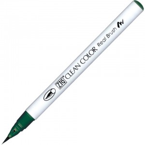 Caneta Zig Clean Color Real Brush Kuretake 405 Dark Green