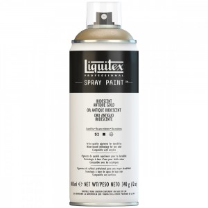 Tinta Spray Liquitex Acrílica 0237 Iridescent Antique Gold 400ml