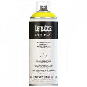 Tinta Spray Liquitex Acrílica 0412 Yellow Medium Azo 400ml
