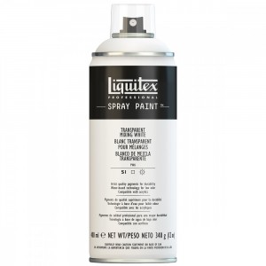 Tinta Spray Liquitex Acrílica 0430 Transparent Mixing White 400ml